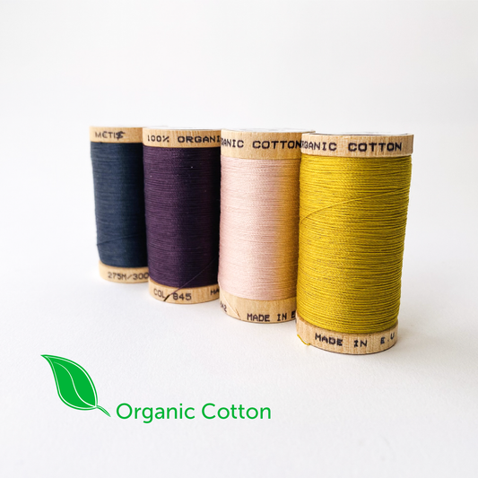 275m Scanfil Organic Cotton sewing thread - in 38 colours - Kleins Haberdashery