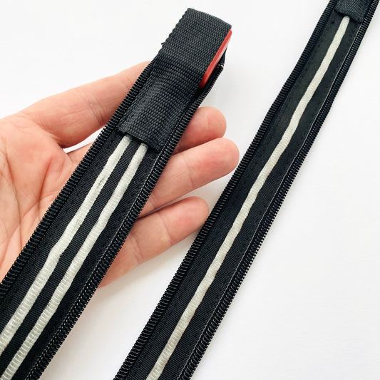 LED Zip By Klein - 48cm Open End - Kleins Haberdashery