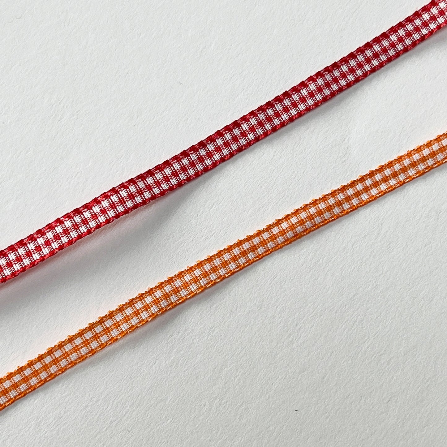 Narrow Gingham Ribbon