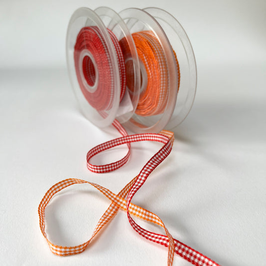 Narrow Gingham Ribbon
