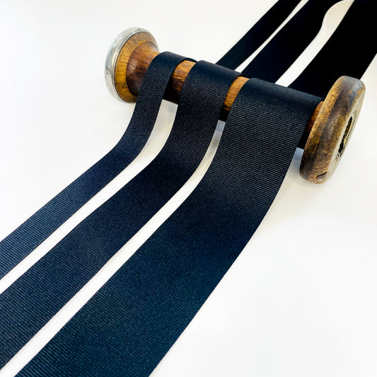 Black Grosgrain Ribbon - 5 widths