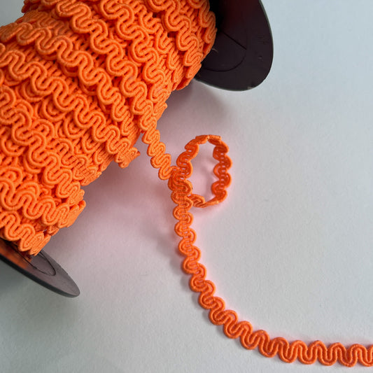 8mm Scroll Gimp Braid - Fluro Orange