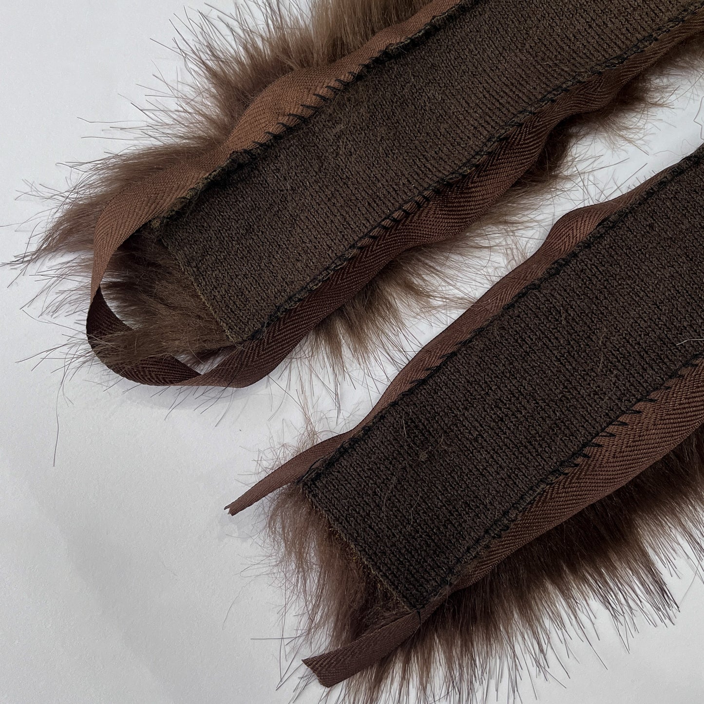 Faux Fur Trim - Brown