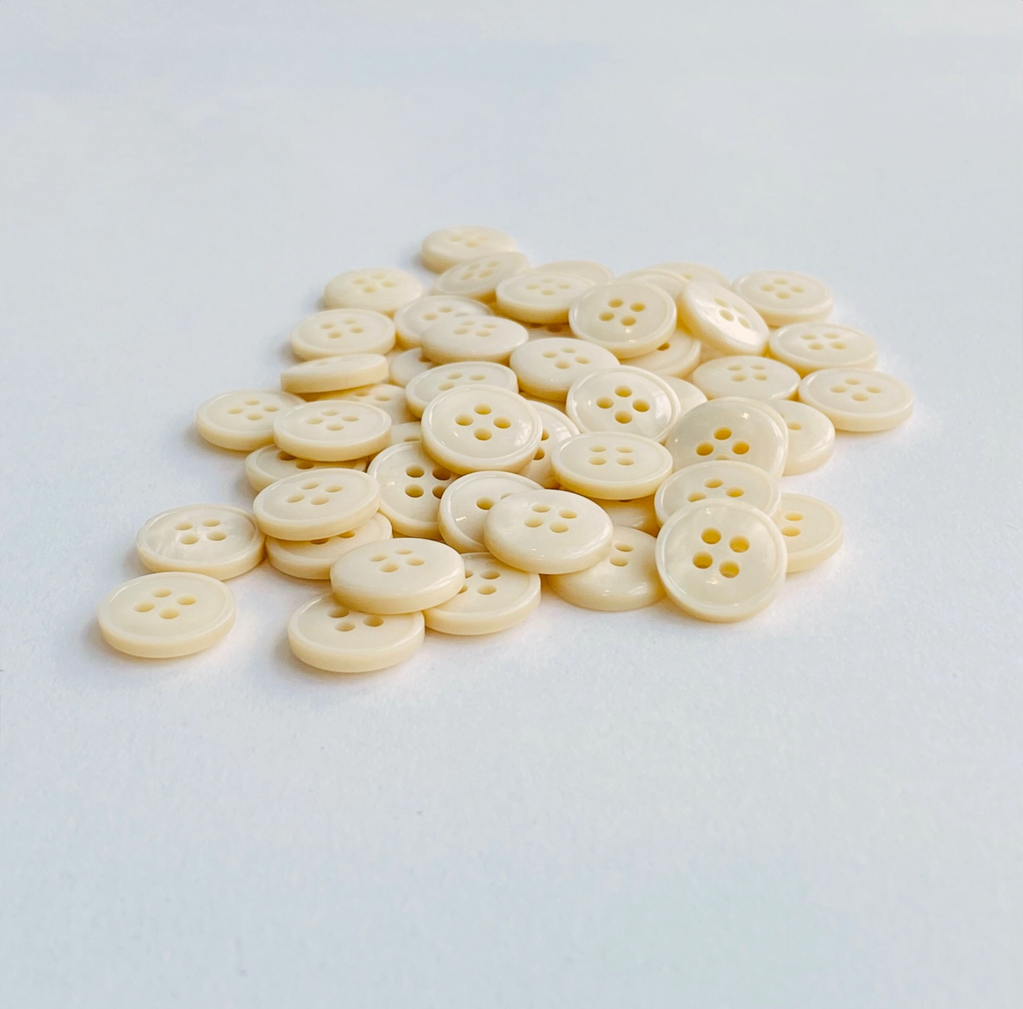Codelite Dairy Shirt Buttons - 11mm - Natural Pearlescent buttons made from milk