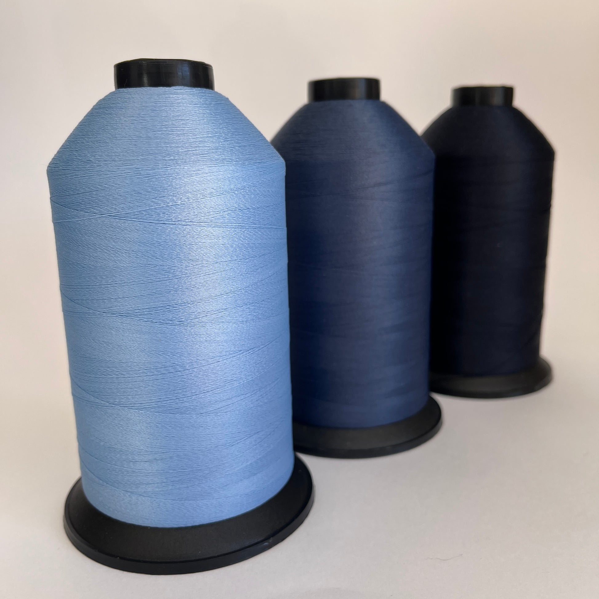 Crafil Recycled Sewing Thread  -  7500m cone / blue shades - Kleins Haberdashery