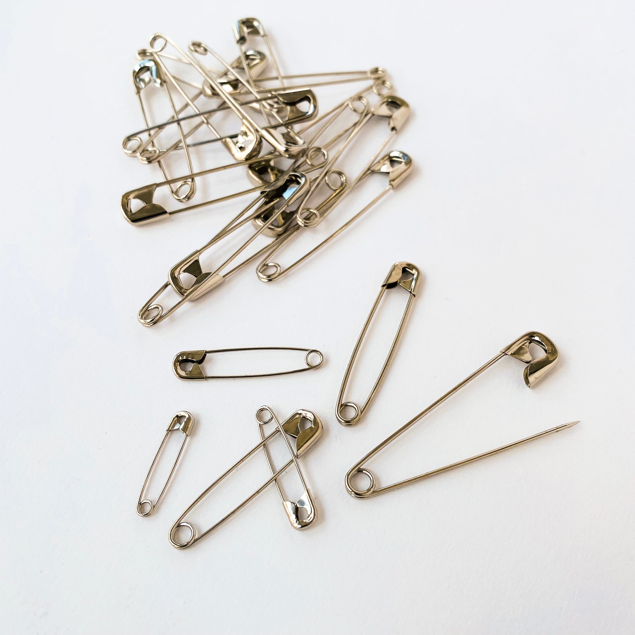 Safety Pin Evolution Silver Safety Pins By Klein – Kleins Haberdashery