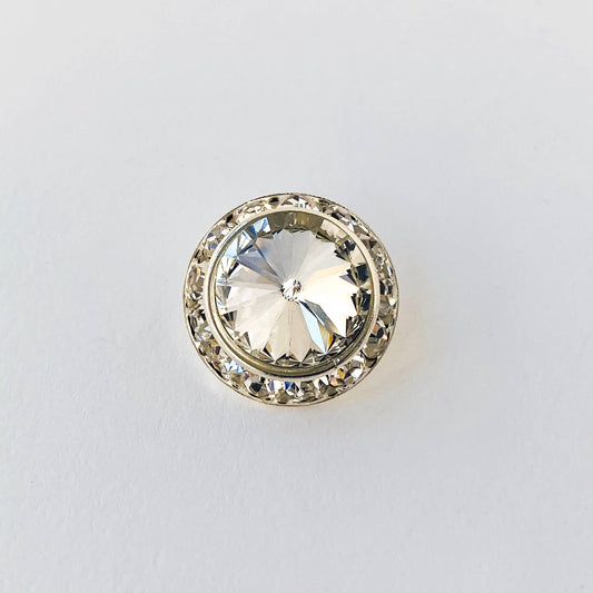 Diamonte crystal button