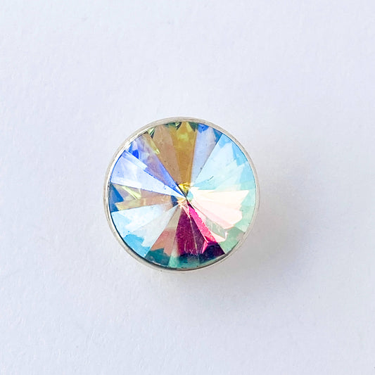 15mm AB crystal button