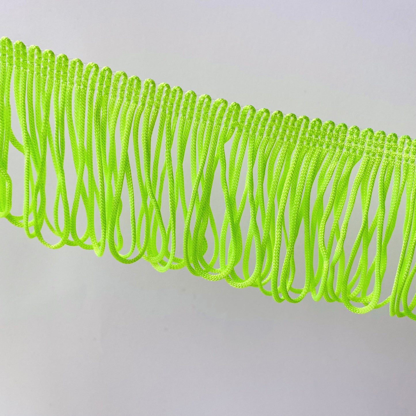 5cm Neon Green Soft Loop Fringe