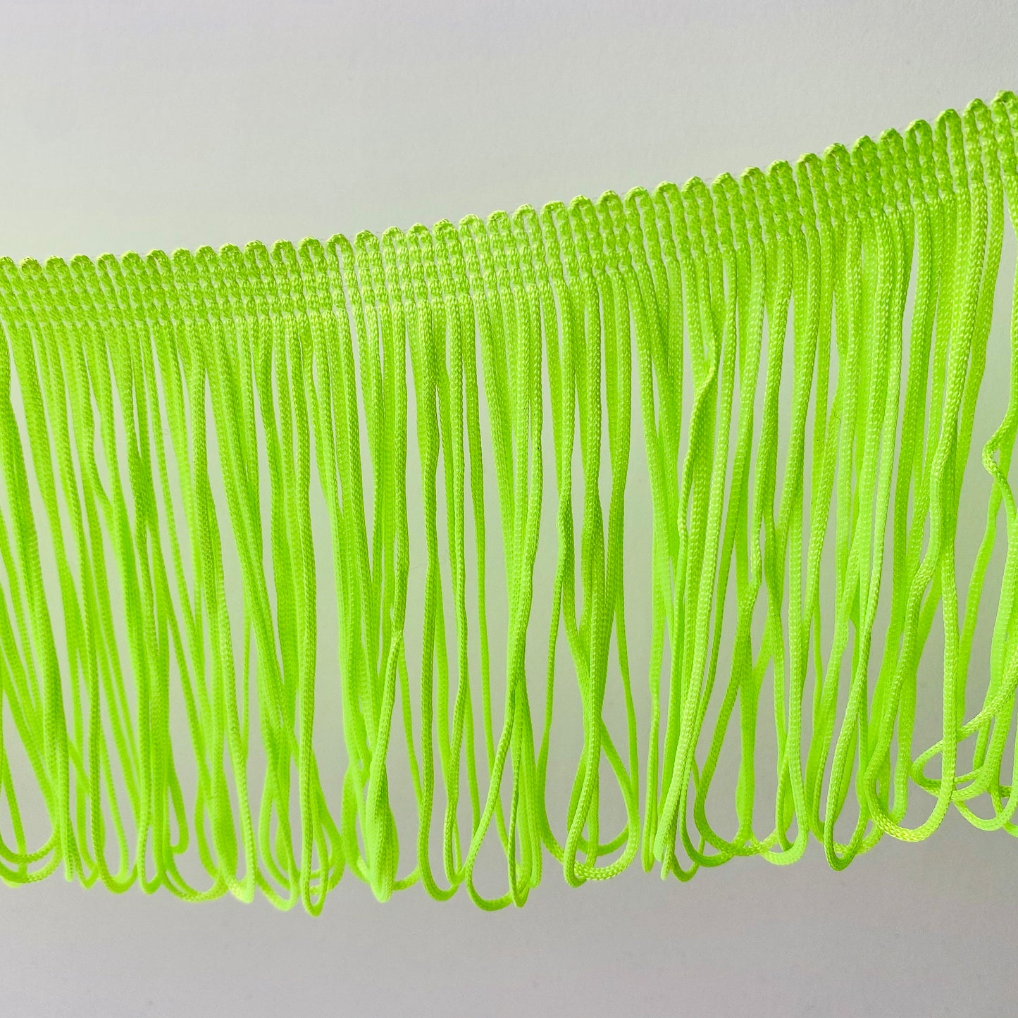 10cm Neon Green Soft Loop Fringe