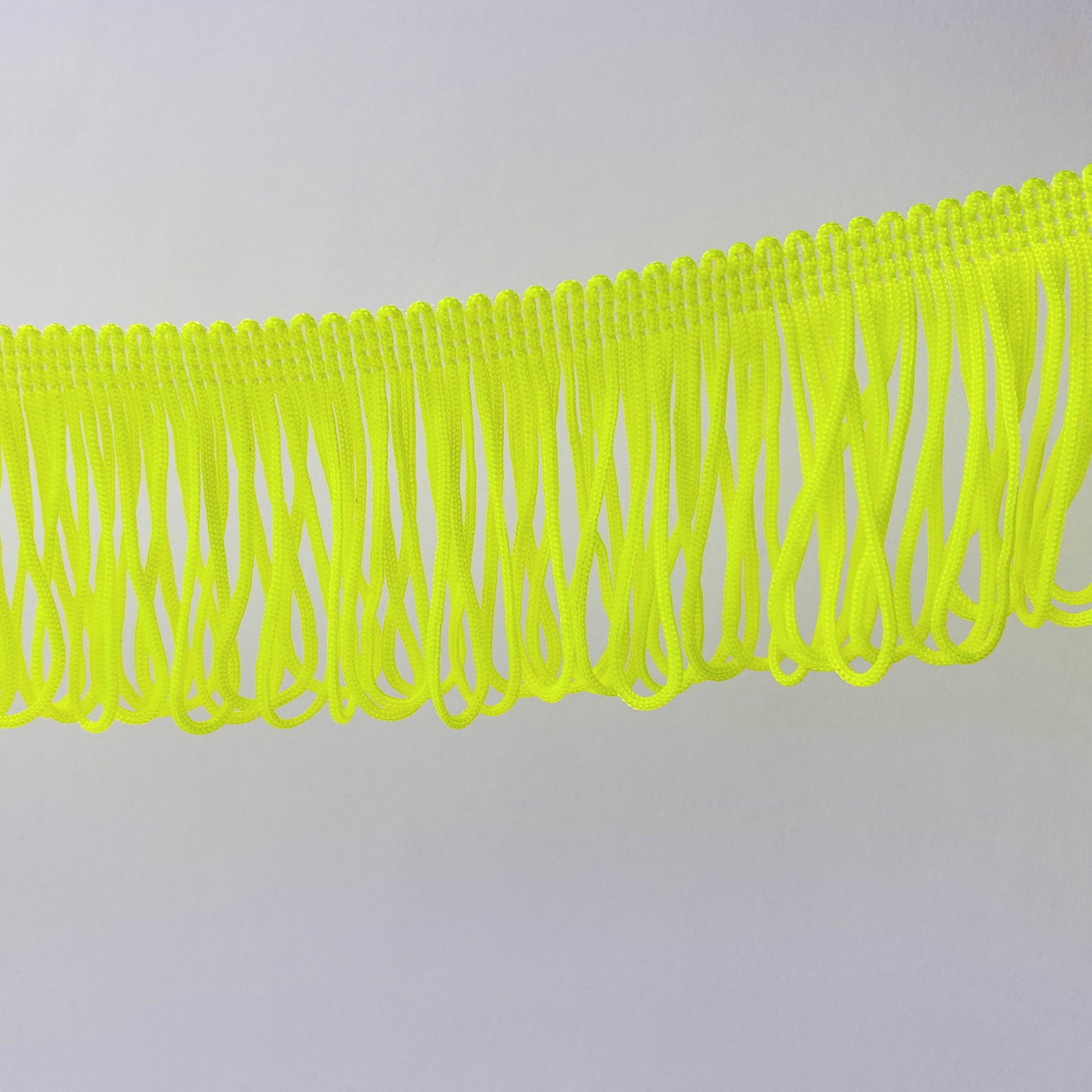 5cm Neon Yellow Soft Loop Fringe – Kleins Haberdashery