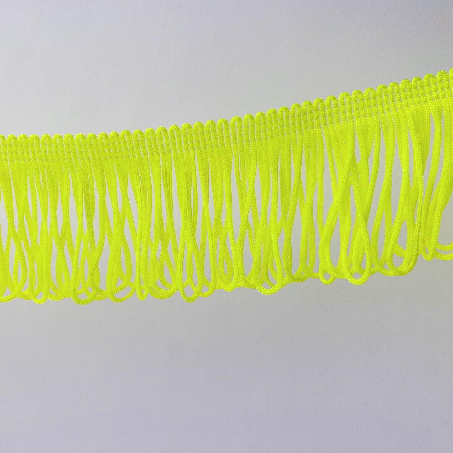 5cm Neon Yellow Soft Loop Fringe