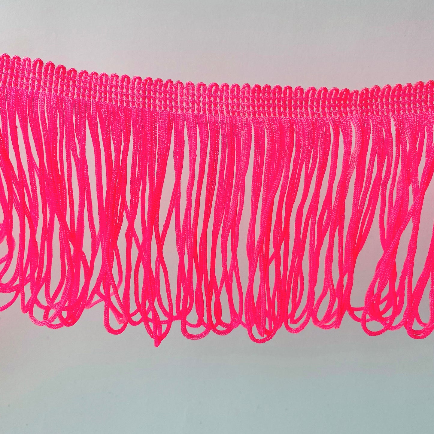 10cm Neon Pink Soft Loop Fringe