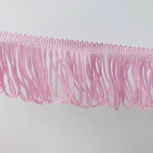 5cm Pink Soft Loop Fringe