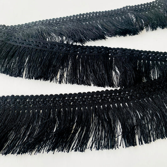 Black furnishing fringe