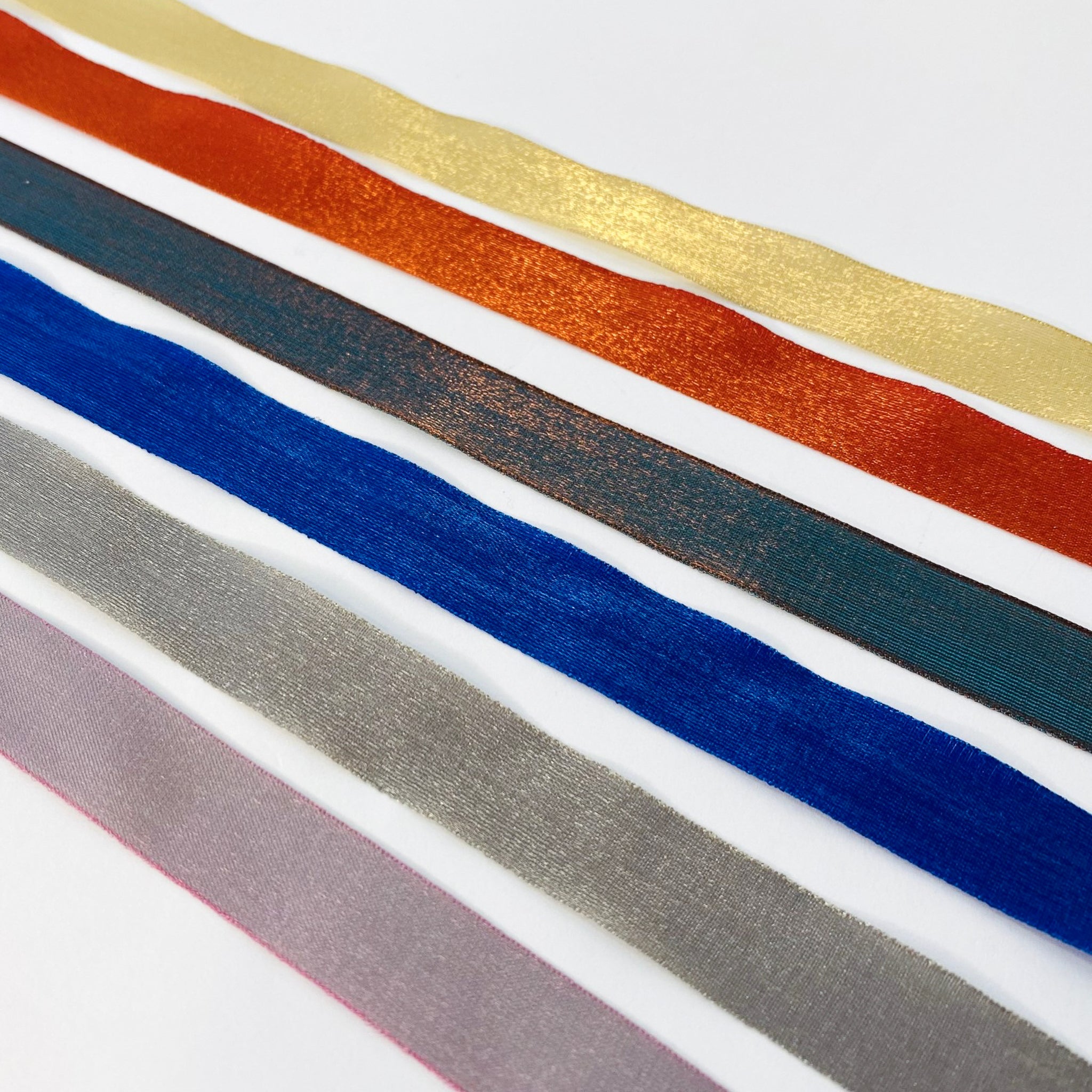 Small Ribbon Shot 15mm Shot Lame Ribbon By Klein โ Kleins Haberdashery