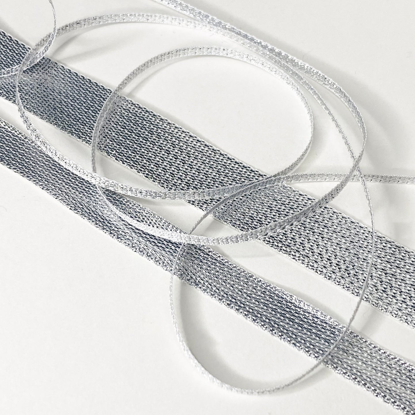 Silver Metallic Lame Ribbon By Klein