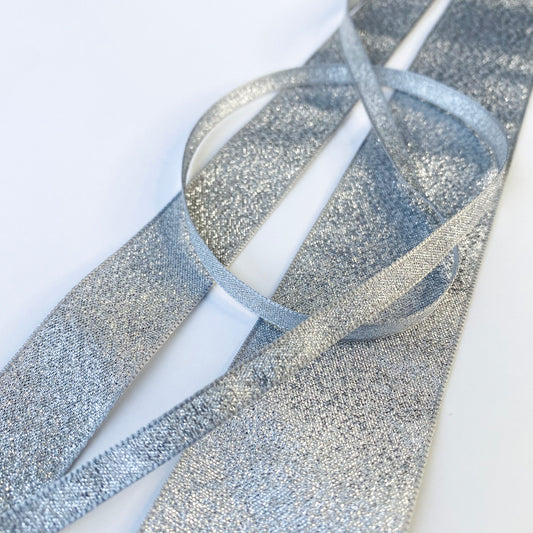 Silver lame ribbon