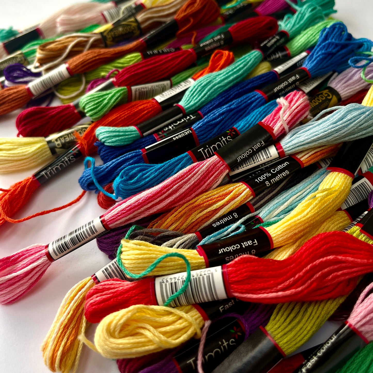 Embroidery Thread Pack - pack  of 10 or 30 skeins