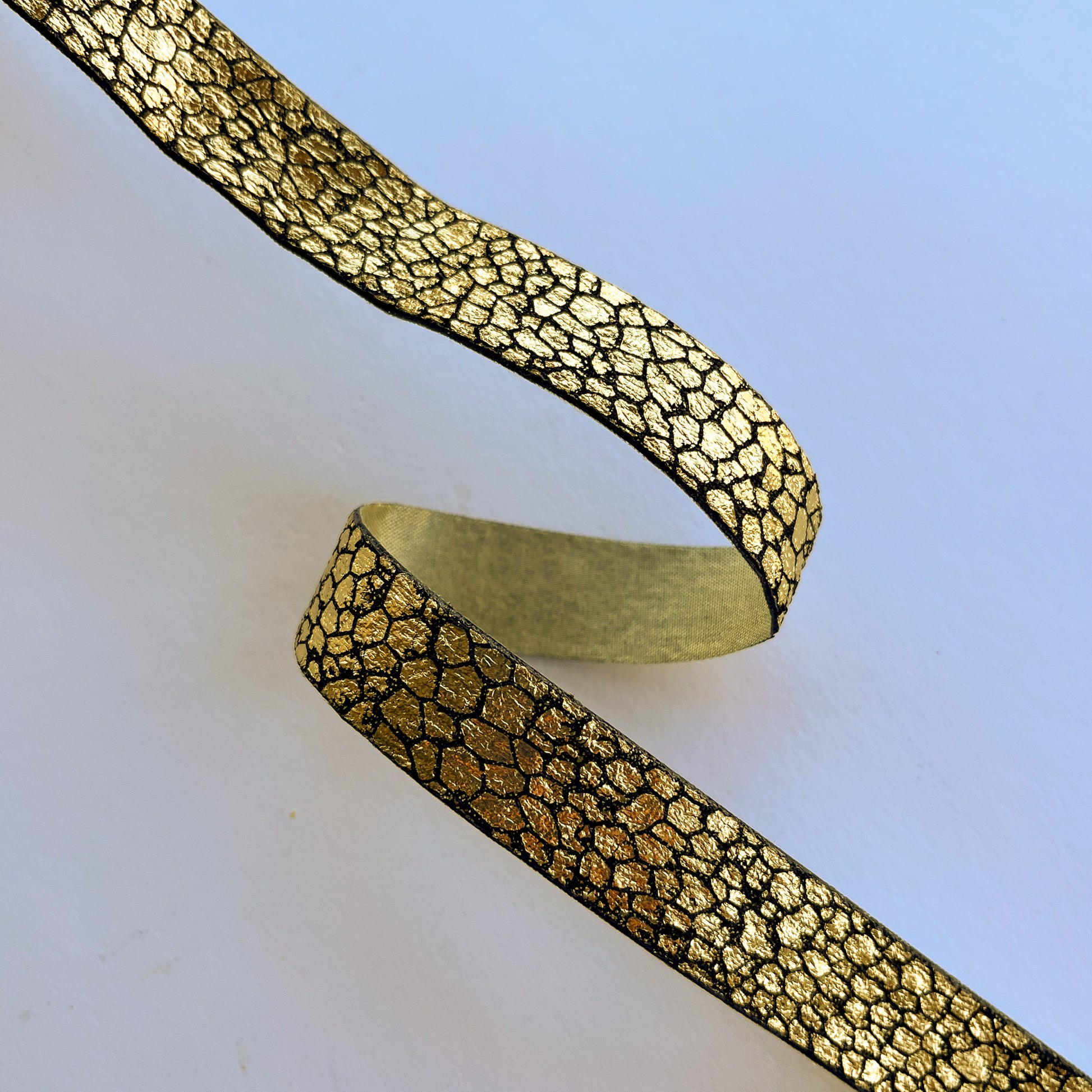 Metallic Snakeskin Ribbon By Klein - Kleins Haberdashery
