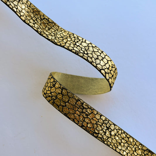 Metallic Snakeskin Ribbon By Klein - Kleins Haberdashery