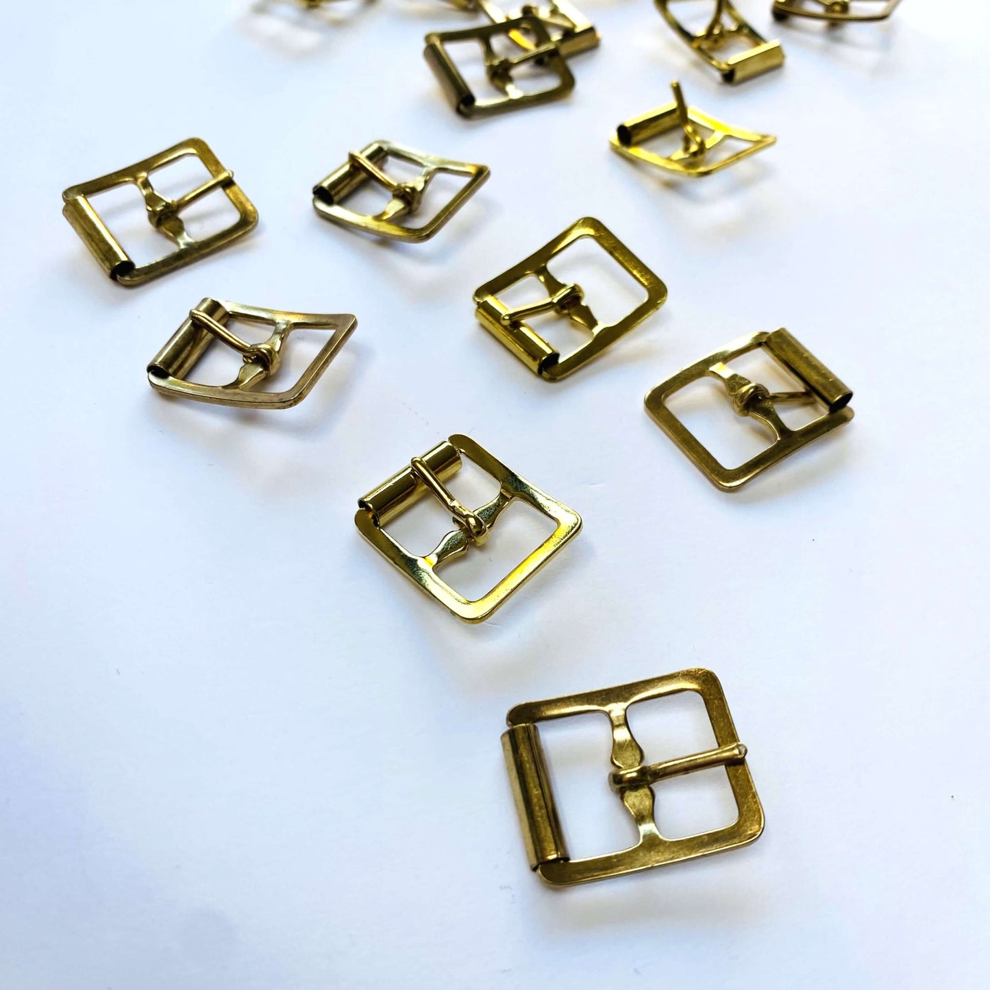 Gold Rectangle Roller Buckle - 15mm