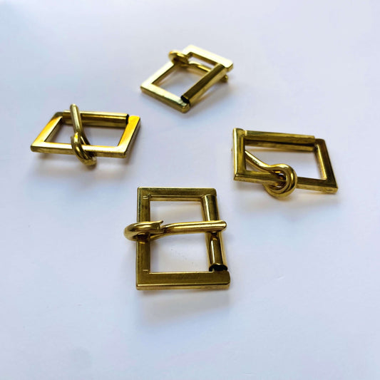 Gold Rectangle Roller Buckle - 26mm