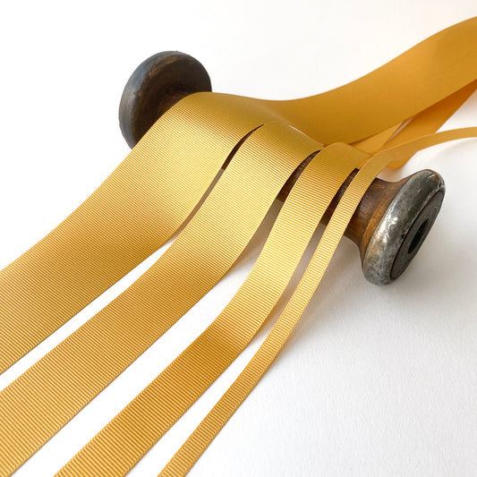 Gold Grosgrain Ribbon - 5 widths