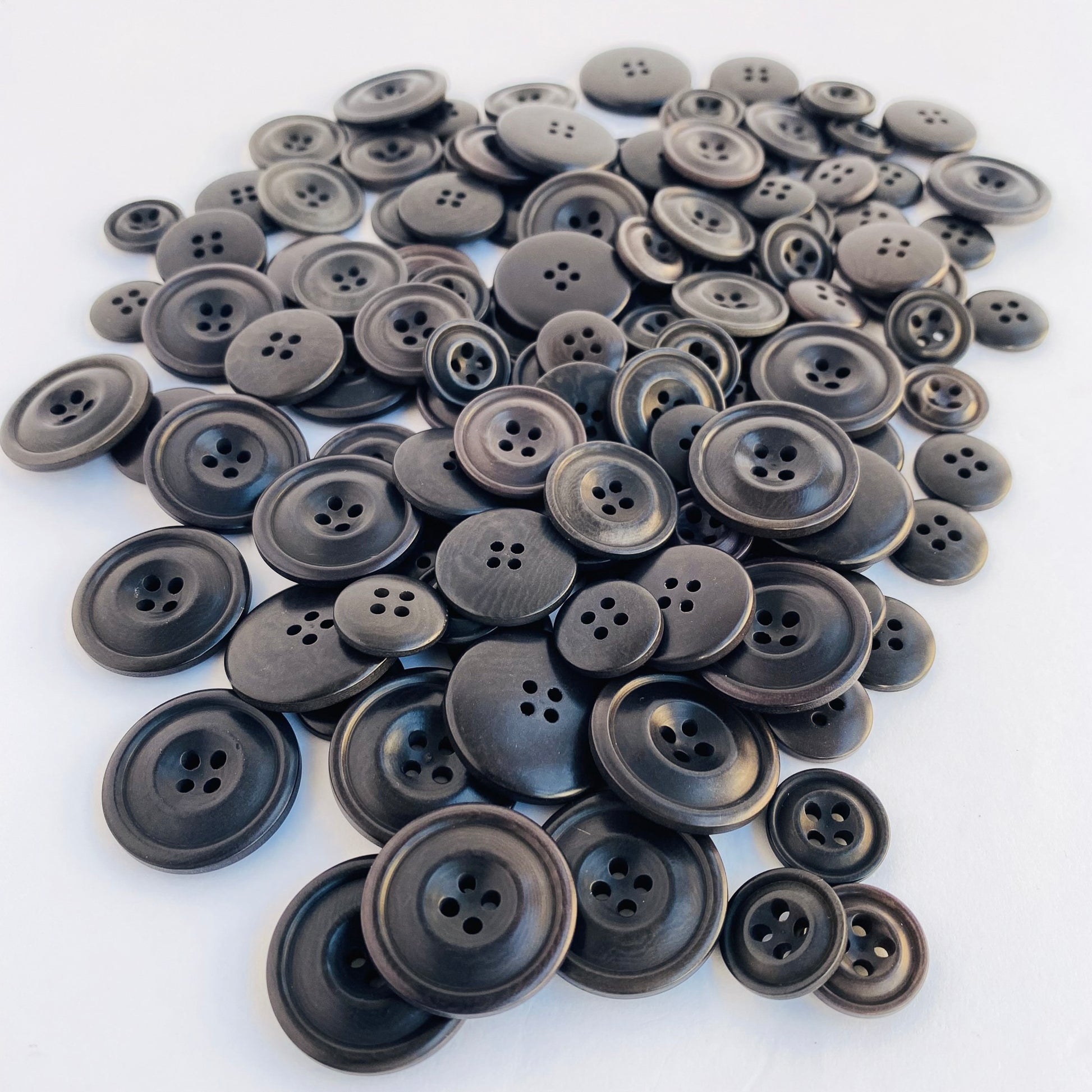 Grey corozo suit buttons - Biodegradable Eco corozo suit buttons