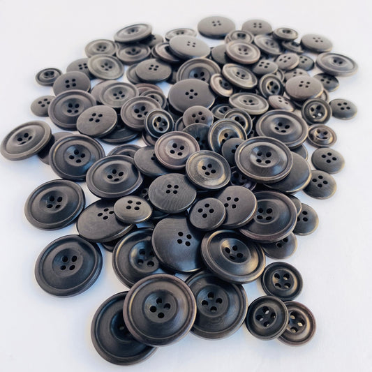 Grey corozo suit buttons - Biodegradable Eco corozo suit buttons