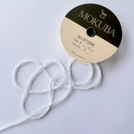 Cinta de pana con cuentas de 3 mm de MOKUBA