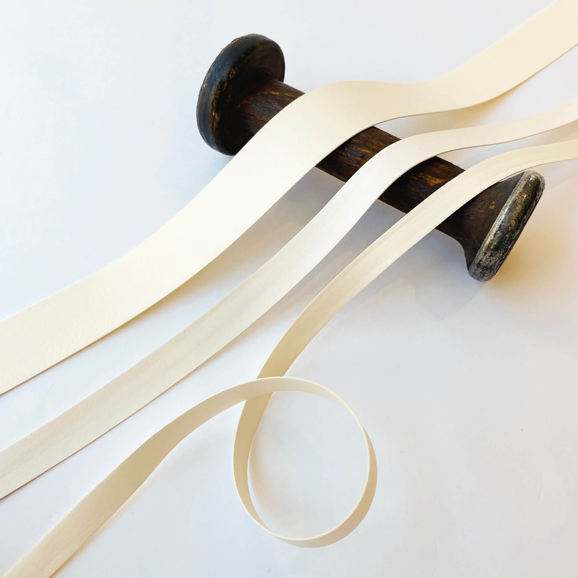 Ivory Luxe Faux Leather Strap