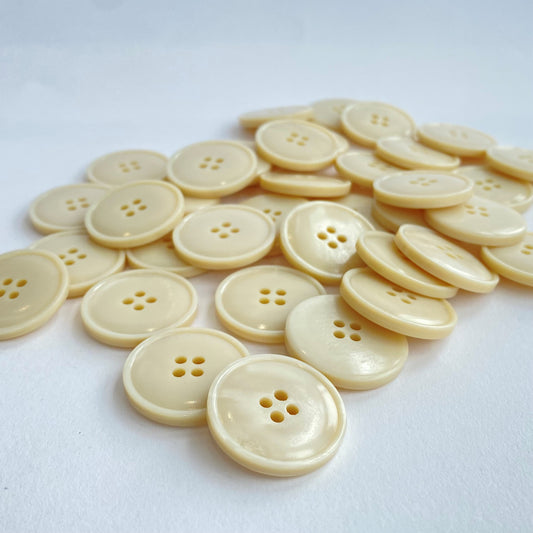 Large Codelite Dairy Pearlescent Coat Buttons - 25mm, 1" button - Biodegradable plastic- free button.