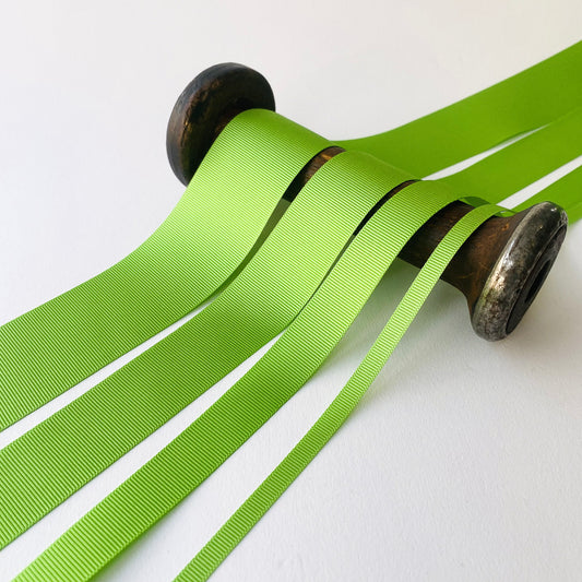 Light Green Grosgrain Ribbon - 5 widths