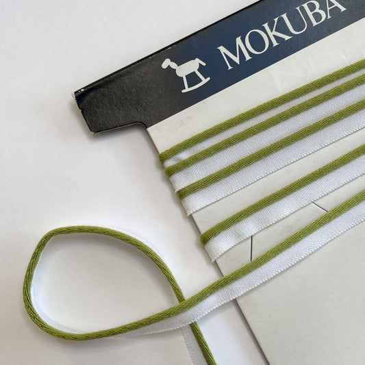 Mokuba sap green piping cord
