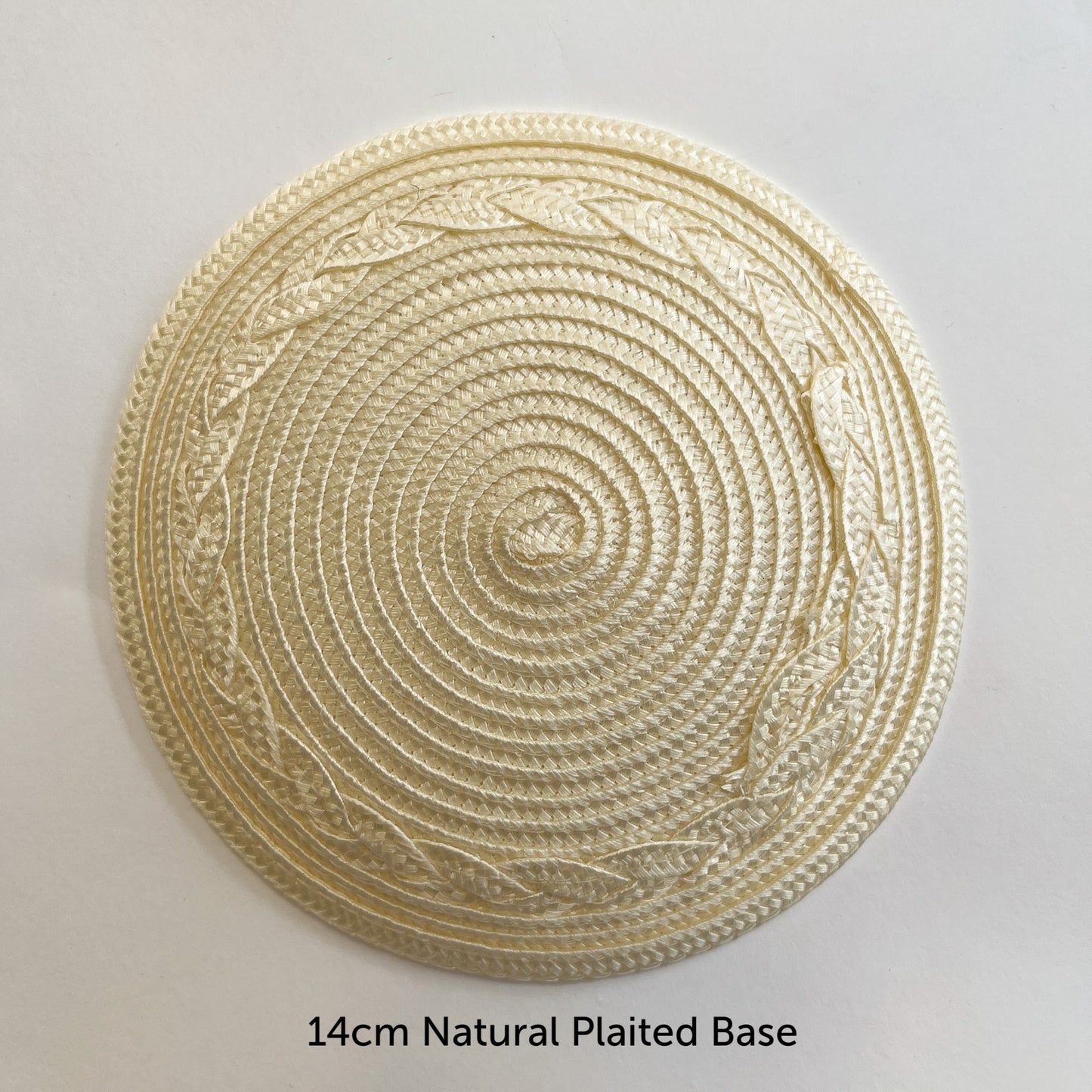 Straw Hat Bases - 14cm plaited