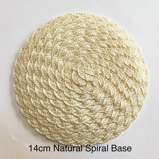 Straw Hat Bases - 14cm plaited
