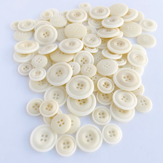 Biodegradable Eco buttons -  corozo suit buttons in Natural colour