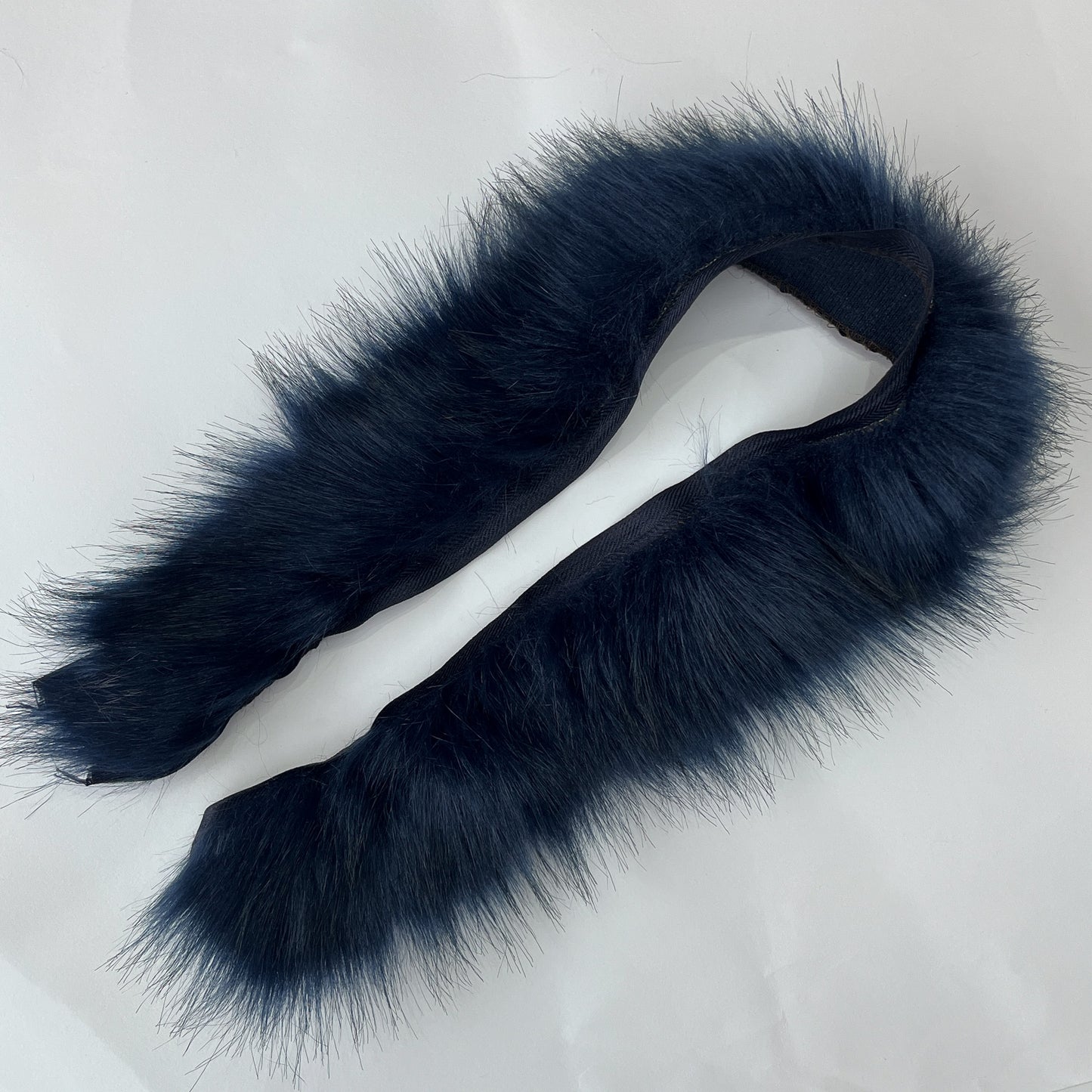 Faux Fur Trim - Navy