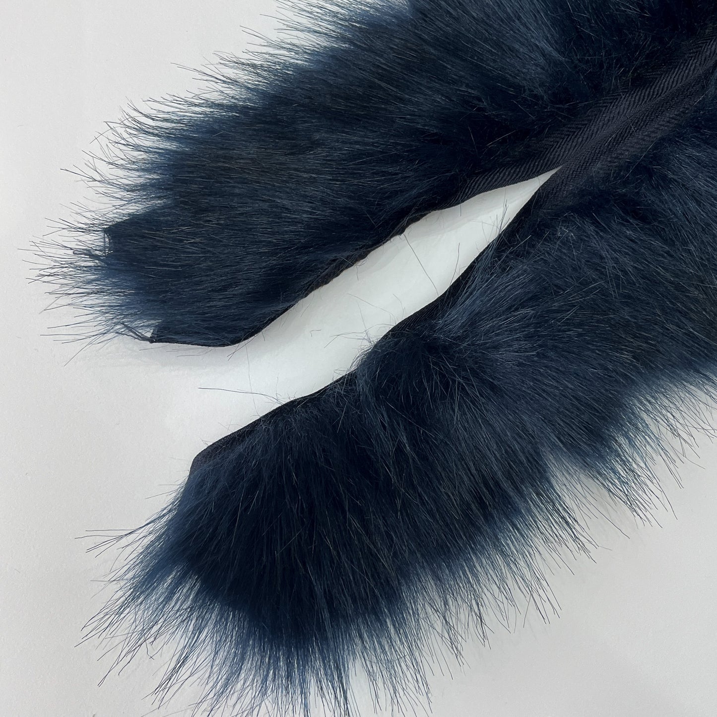 Faux Fur Trim - Navy
