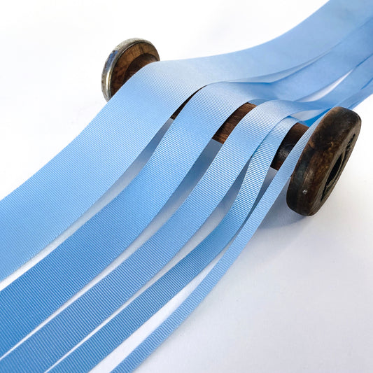 Pale Cornflower Blue Grosgrain Ribbon - 5 widths