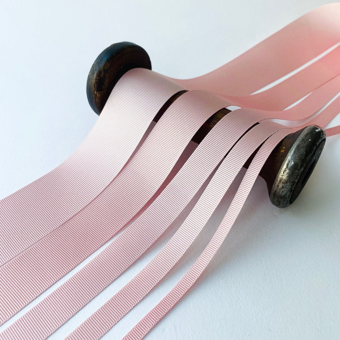 Grosgrain Ribbon Ric Rac Pink Grosgrain Ribbon - 5 widths – Kleins Haberdashery