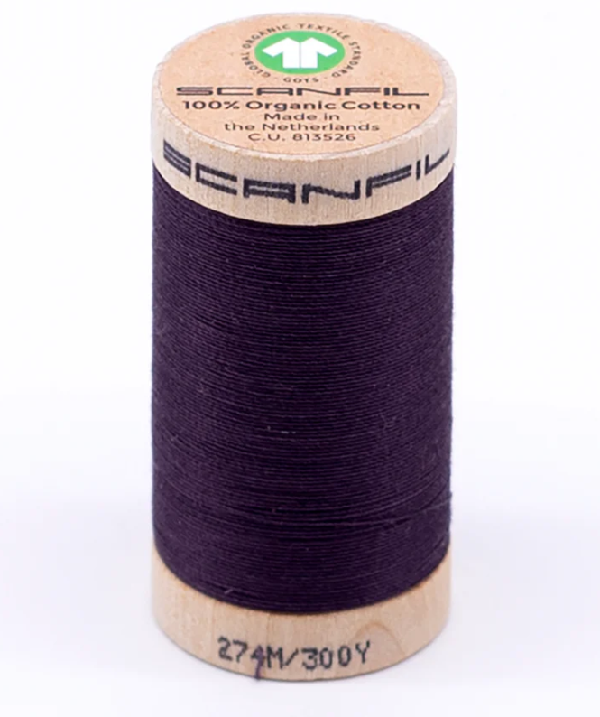 Large Scanfil Organic Cotton sewing thread - in 38 colours - Kleins Haberdashery