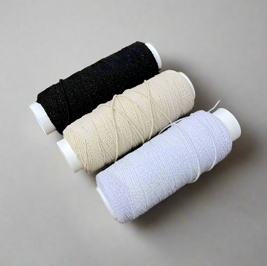 Sustainable Oeko Tex Shirring elastic on 30m spools