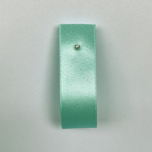 Aqua Satin Ribbon By Klein - 8 widths