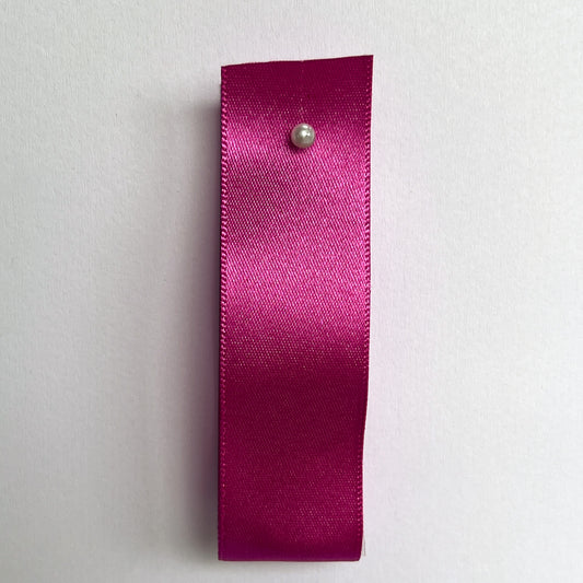 Fuchsia Pink Satin Ribbon By Klein - 8 widths