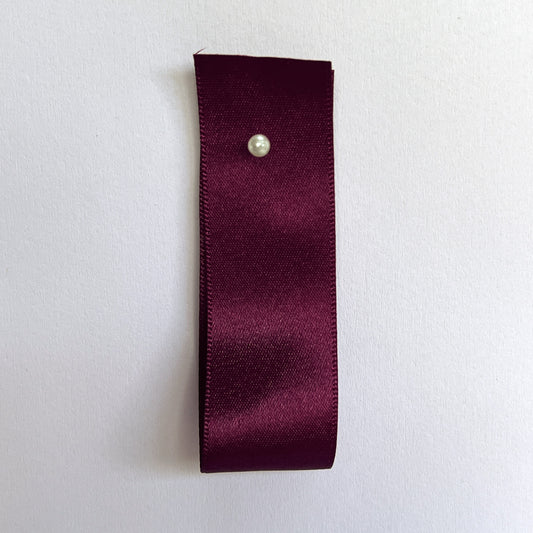Wine Satin Ribbon By Klein - 8 widths