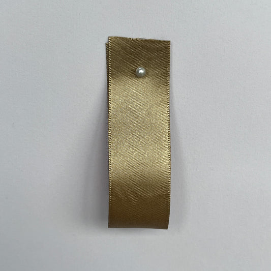 Antique Gold Satin Ribbon By Klein - 7 widths