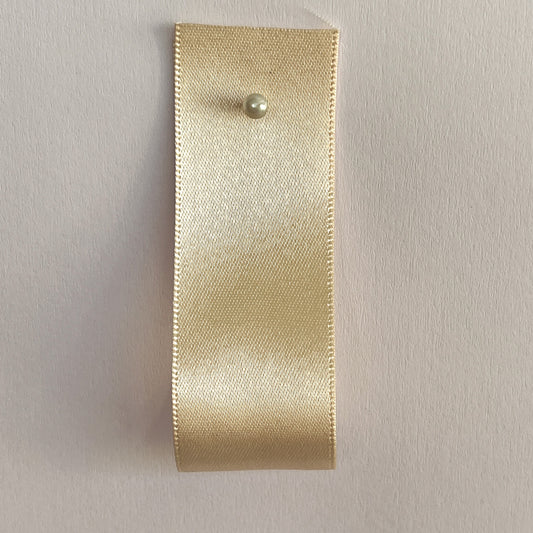 Champagne Satin Ribbon By Klein - 9 widths
