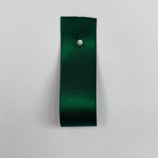 Forest Green Satin Ribbon By Klein - 6 widths